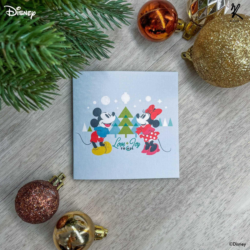 Disney Mickey & Friends - Mickey & Minnie Love Joy Christmas Gift Tag - KLOSH
