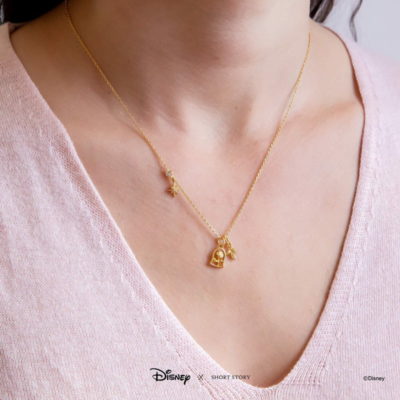 Disney Necklace - Beauty and the Beast Gold - KLOSH