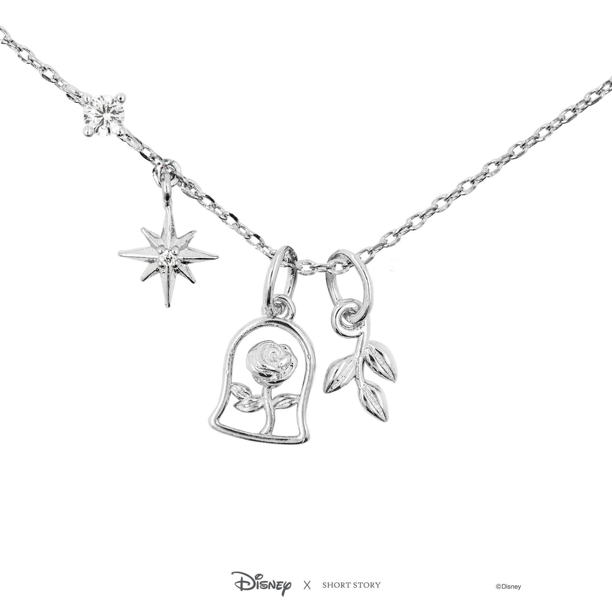 Disney Necklace - Beauty and the Beast Silver - KLOSH