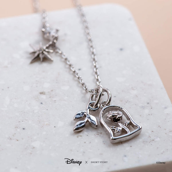 Disney Necklace - Beauty and the Beast Silver - KLOSH
