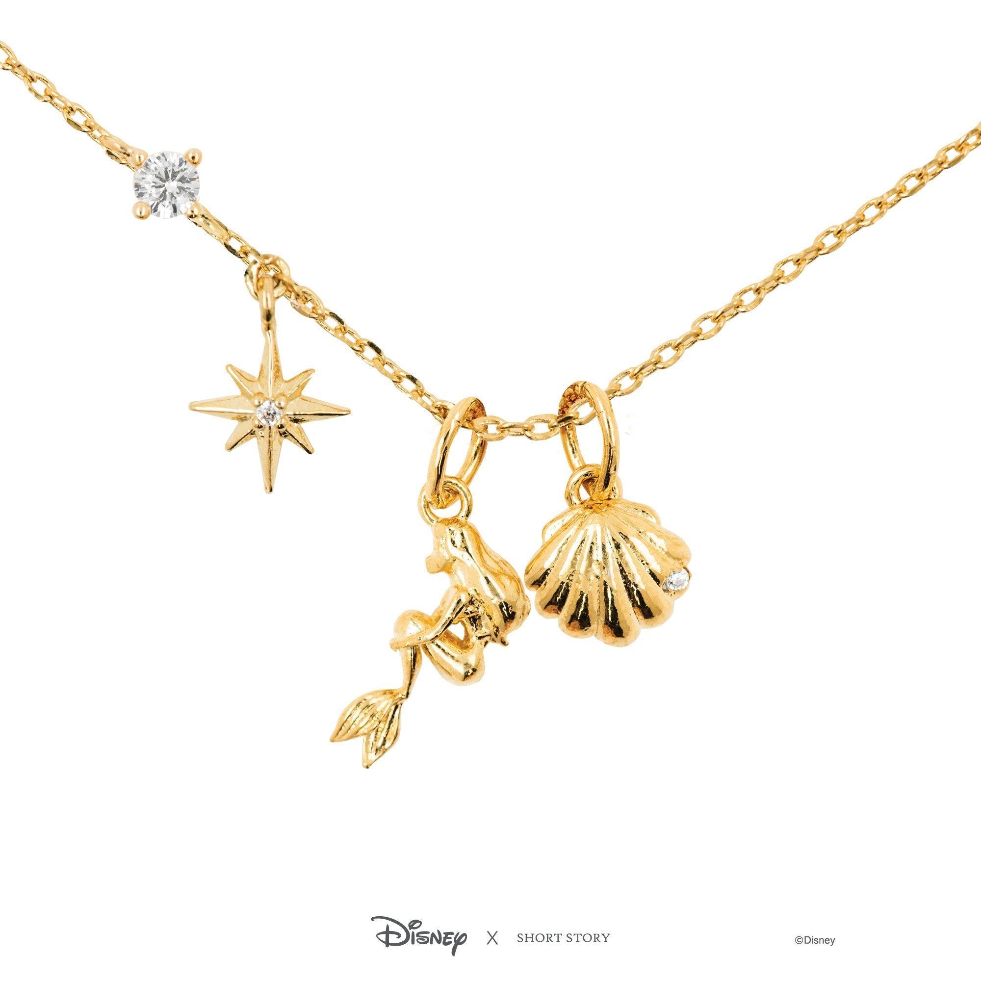 Disney Necklace - Little Mermaid Gold - KLOSH