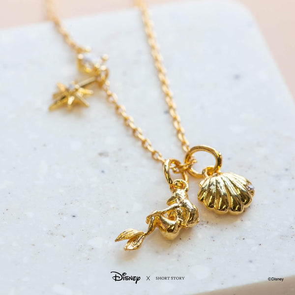 Disney Necklace - Little Mermaid Gold - KLOSH