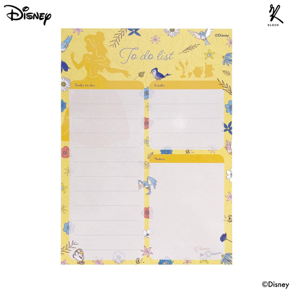 Disney Princess - Belle A5 Dry Erase Magnetic To Do List - KLOSH