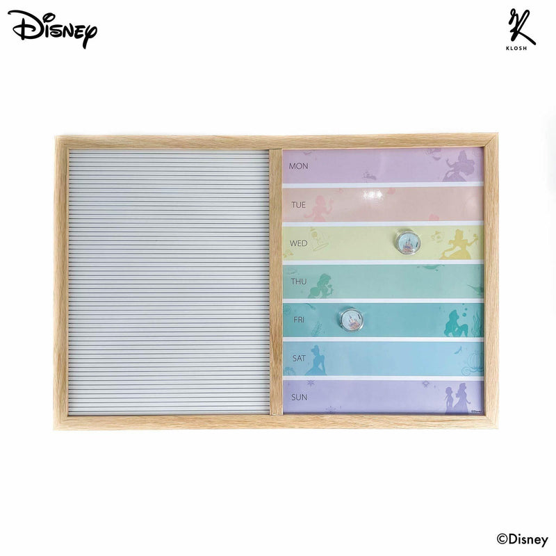 Disney Princess - Weekly Magnetic Planner Board with Letter Board - KLOSH