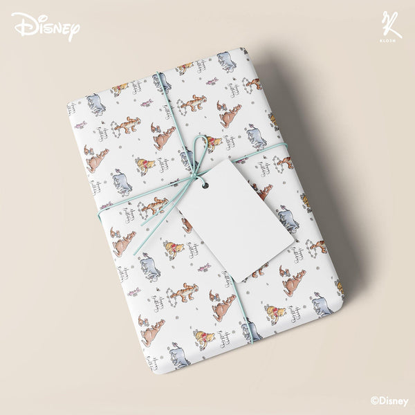 Disney Winnie the Pooh - Happy Birthday Pooh & Friends Wrapping Paper - KLOSH