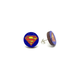 Earrings - Superman (Wooden) - KLOSH