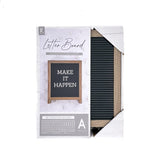 Easel Letterboard - Black with Oak Wood Frame - KLOSH