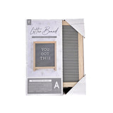 Easel Letterboard - Grey with Light Wood Frame - KLOSH