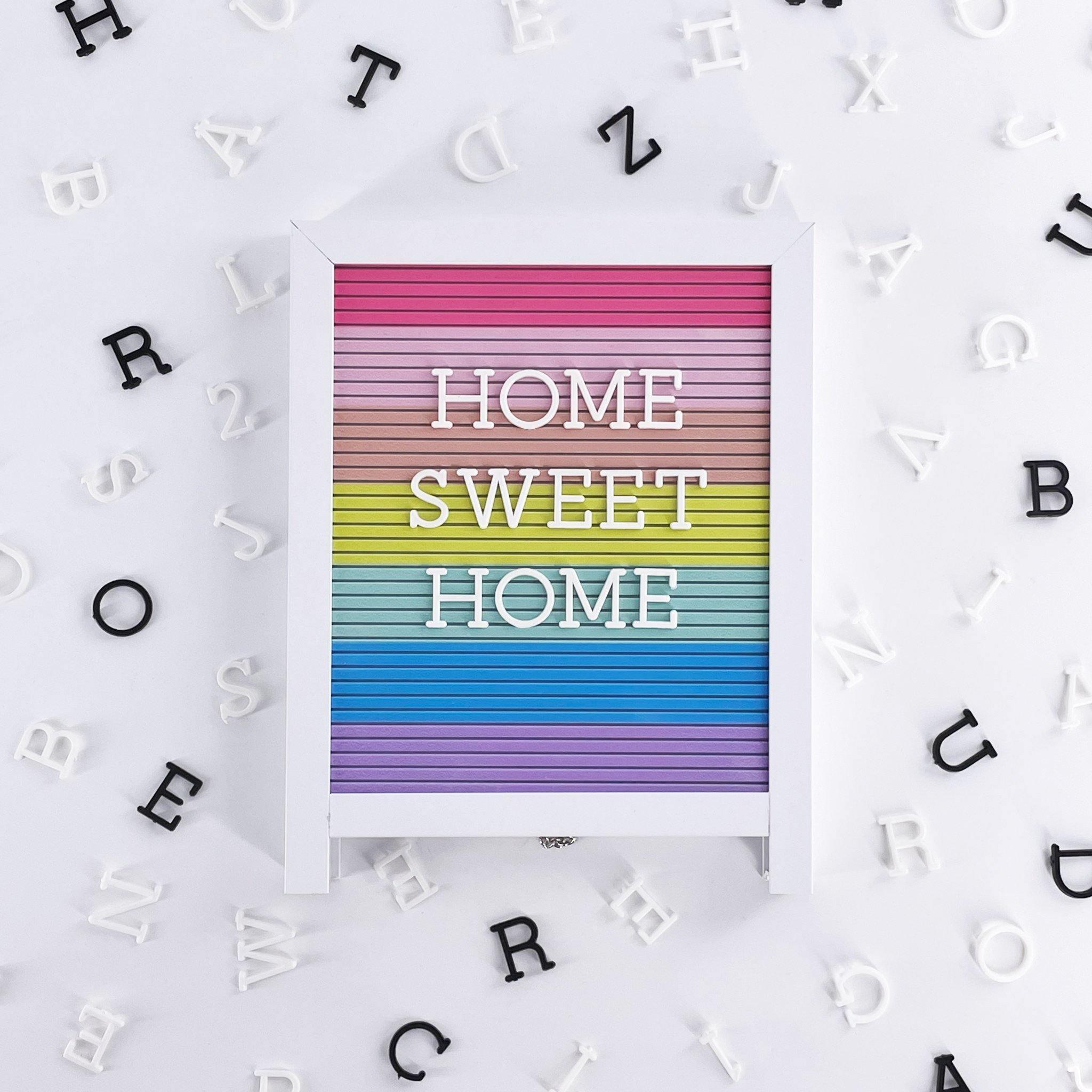 Easel Letterboard - Rainbow Pride with White Frame - KLOSH