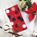 Gift Wallet Card - For You At Christmas Polka Dots - KLOSH