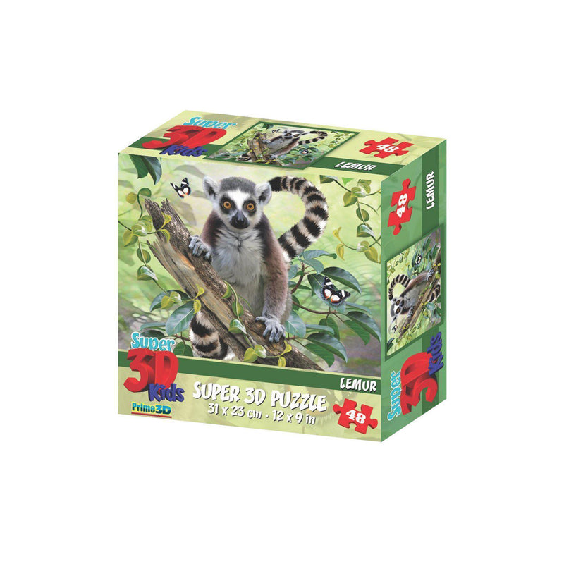 Jigsaw Puzzle - 3D Lemur 48 Pcs - KLOSH
