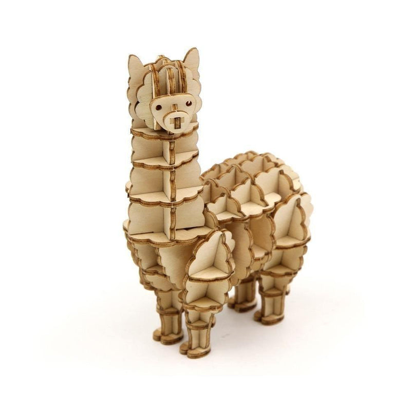 Jigzle 3D Wooden Puzzle - Alpaca (NEW) - KLOSH