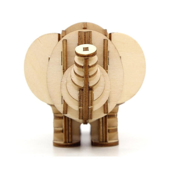 Jigzle 3D Wooden Puzzle - Elephant - KLOSH