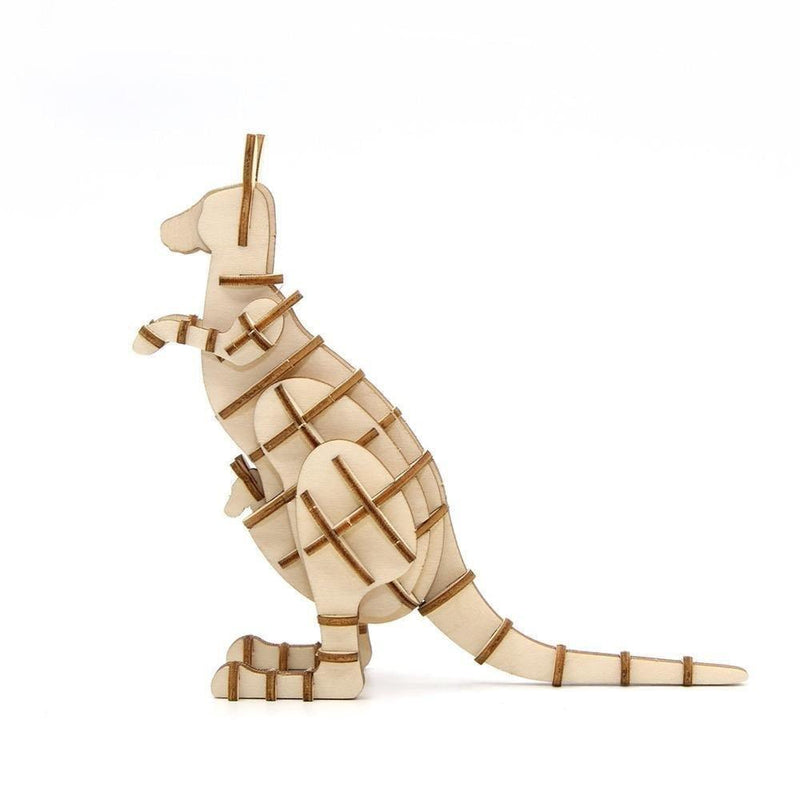 Jigzle 3D Wooden Puzzle - Kangaroo (NEW) - KLOSH