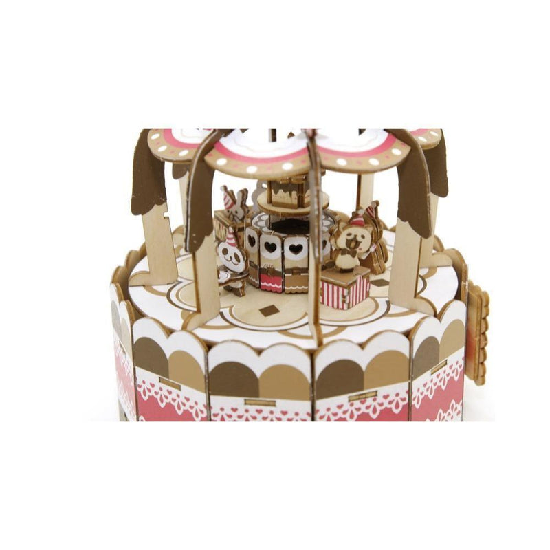 Jigzle 3D Wooden Puzzle - Musical Box Cake Party - KLOSH