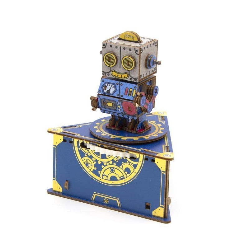 Jigzle 3D Wooden Puzzle - Musical Box Classic Robot - KLOSH