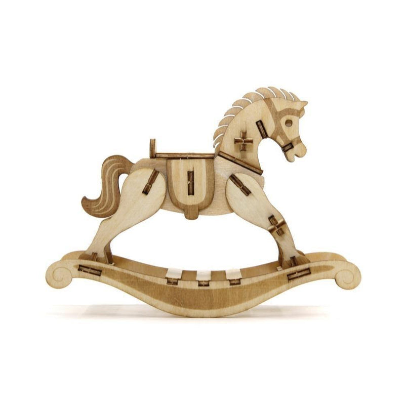 Jigzle 3D Wooden Puzzle - Rocking Horse (NEW) - KLOSH