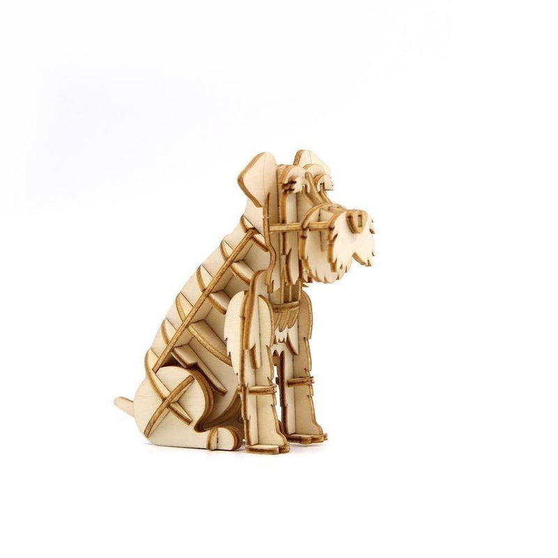 Jigzle 3D Wooden Puzzle - Schnauzer (NEW) - KLOSH
