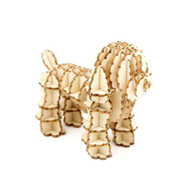 Jigzle 3D Wooden Puzzle - Toy Poodle (NEW) - KLOSH