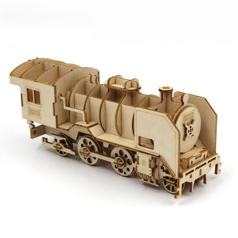 Jigzle Automotive 3D Wooden Puzzle - D51200 Locomotive (NEW) - KLOSH