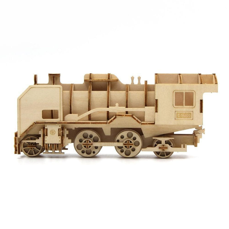 Jigzle Automotive 3D Wooden Puzzle - D51200 Locomotive (NEW) - KLOSH