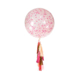 Jumbo Balloon W Confetti Tassel (Pink / Blue) - KLOSH