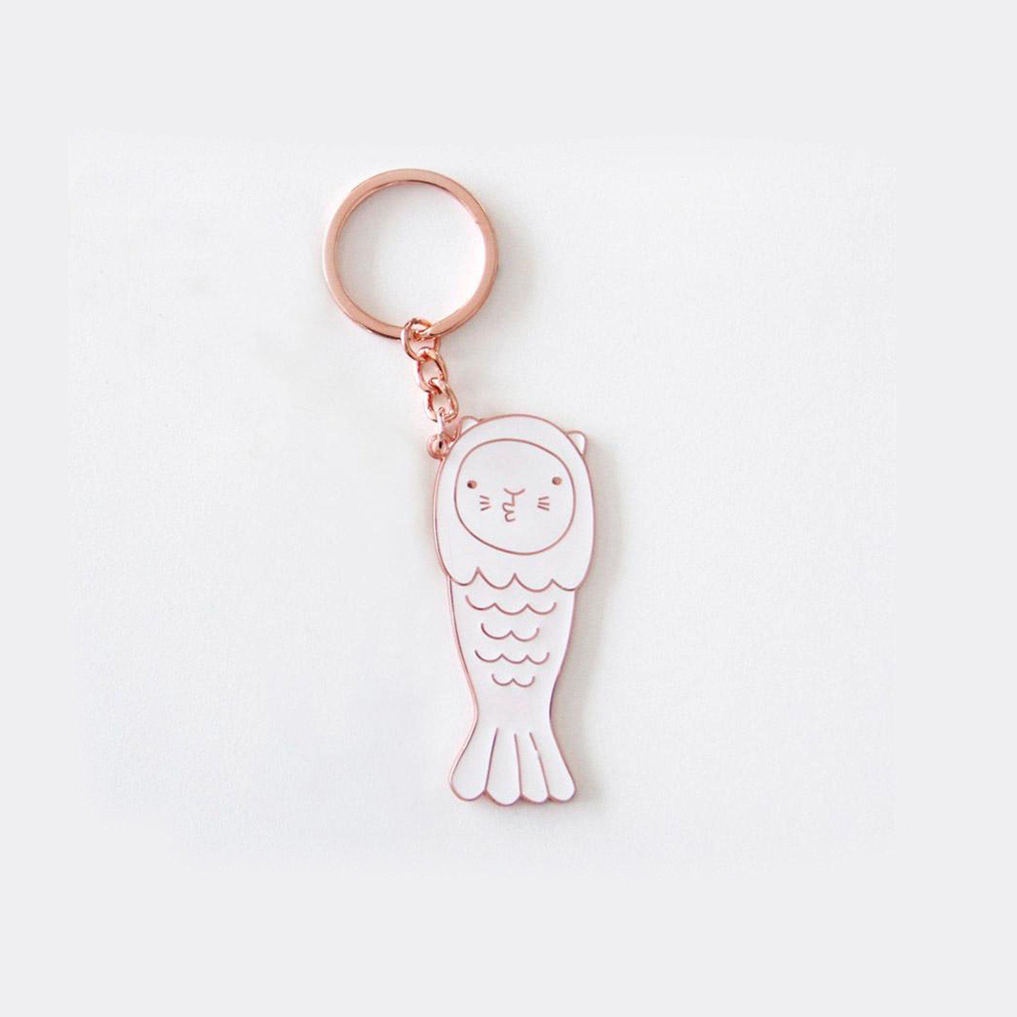Keychain - Merlion Rose Gold Kissy - KLOSH