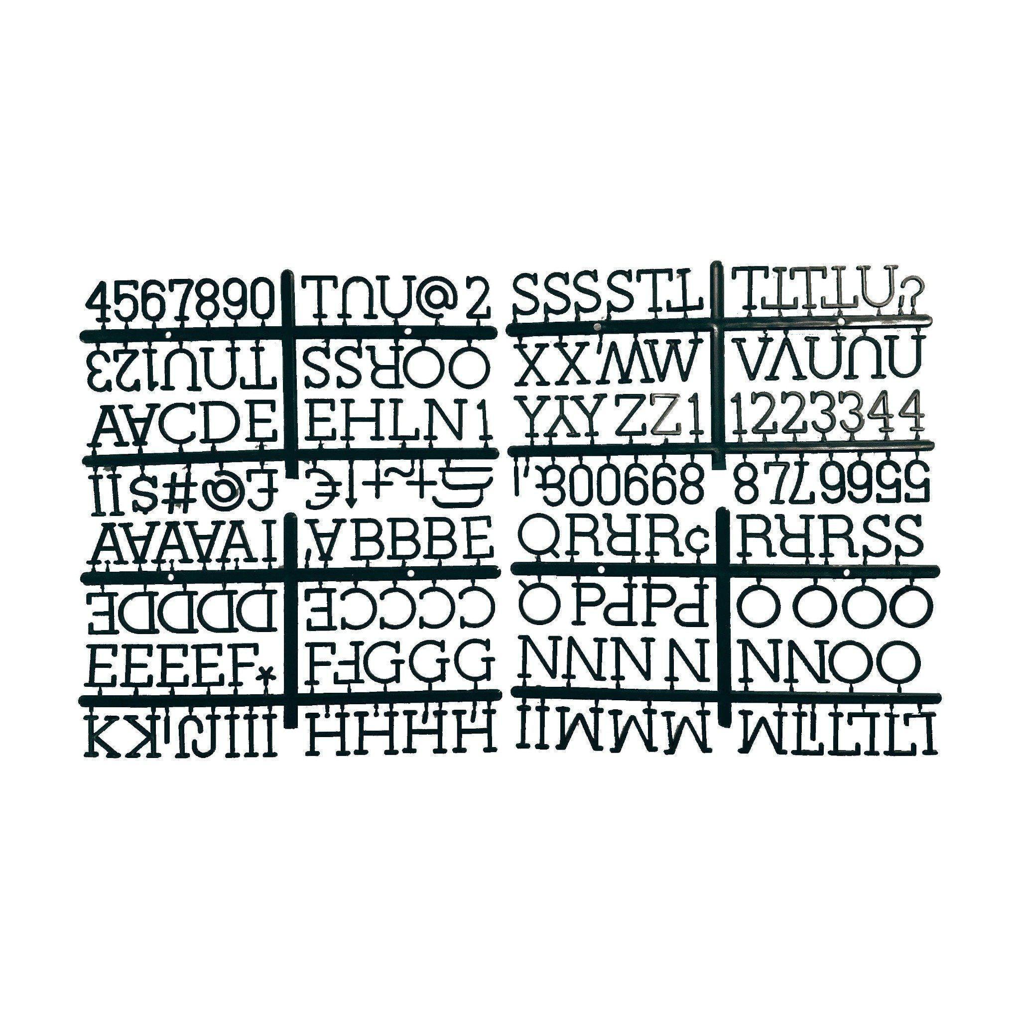 Letter Board Alphabet Set - Black - KLOSH