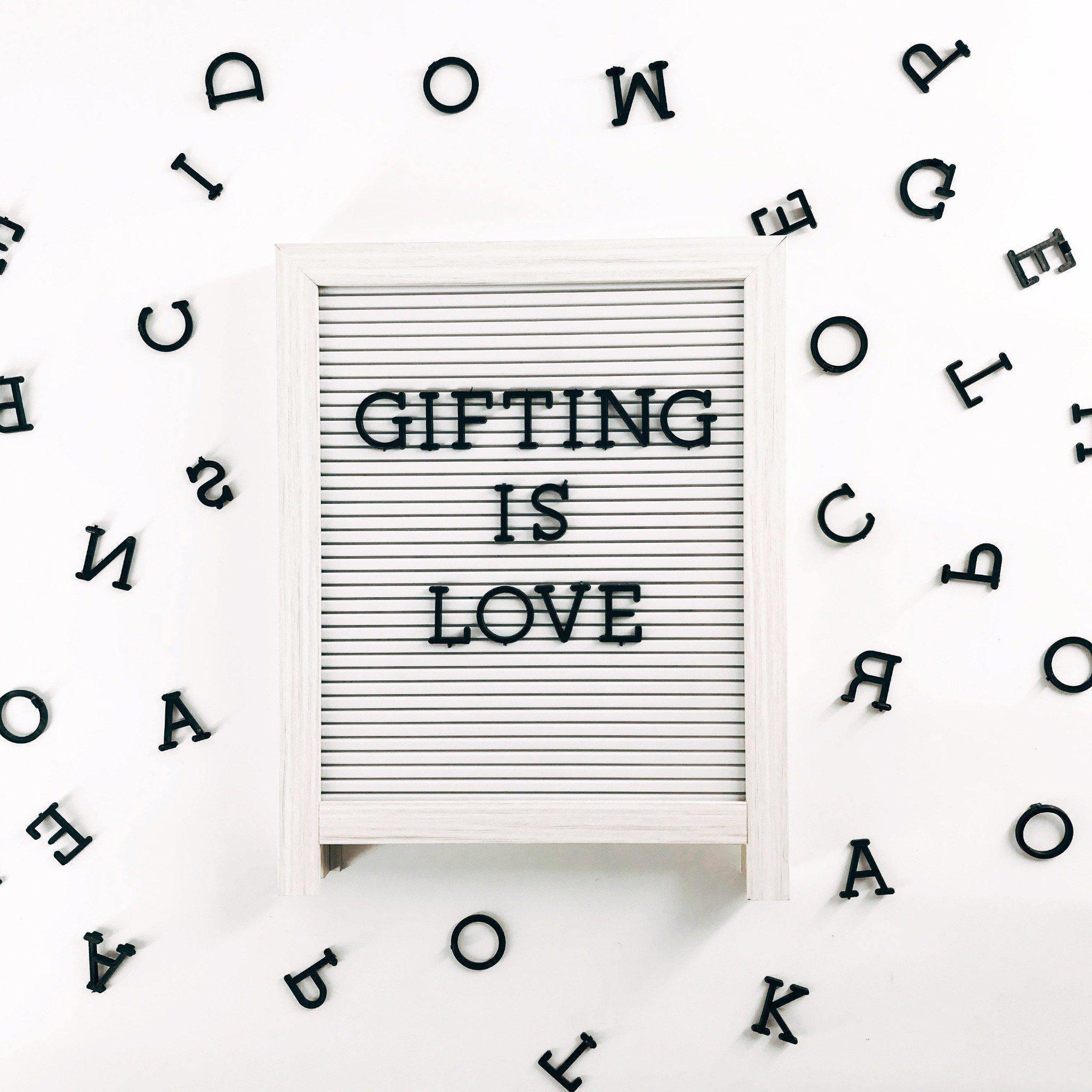 Letter Board Alphabet Set - Black - KLOSH