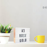 Light Box - Gold/Rose Gold/Black A5 Message - KLOSH