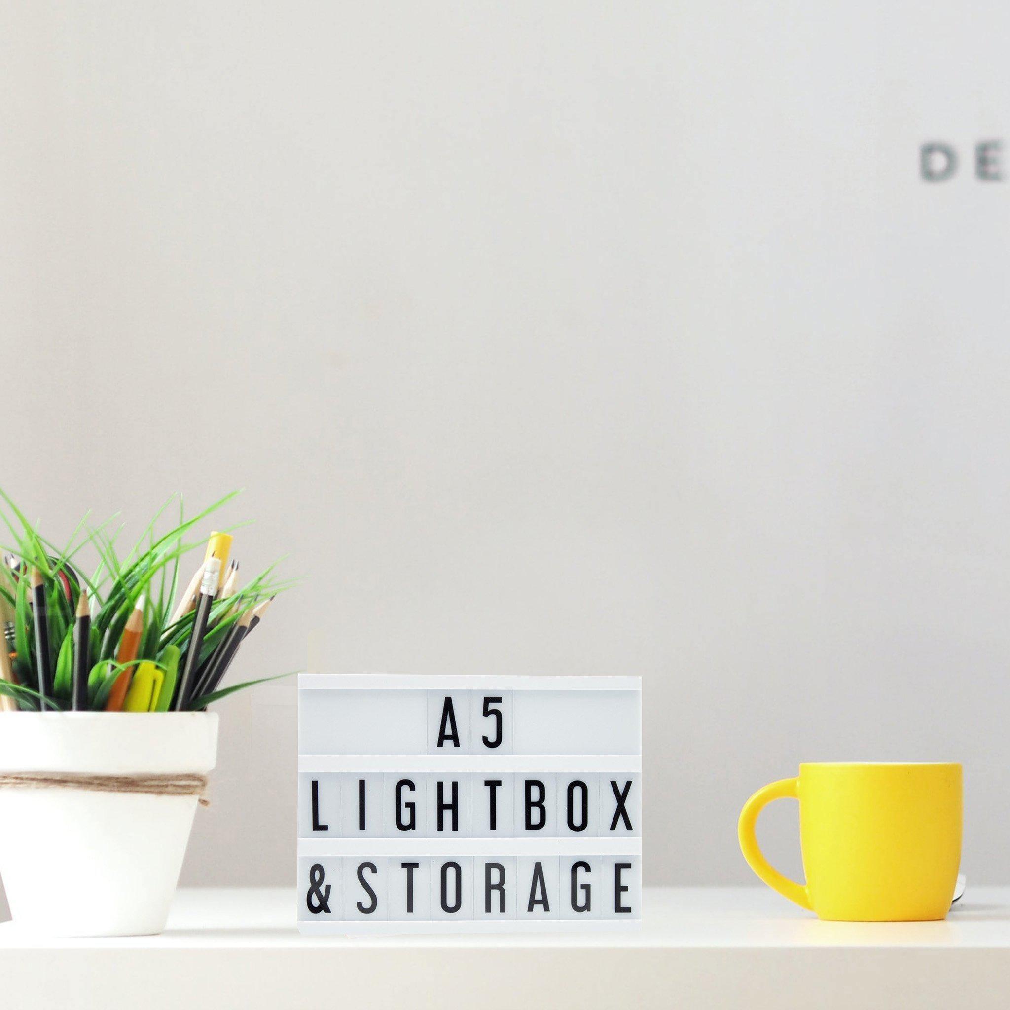 Light Box - Gold/Rose Gold/Black A5 Message - KLOSH