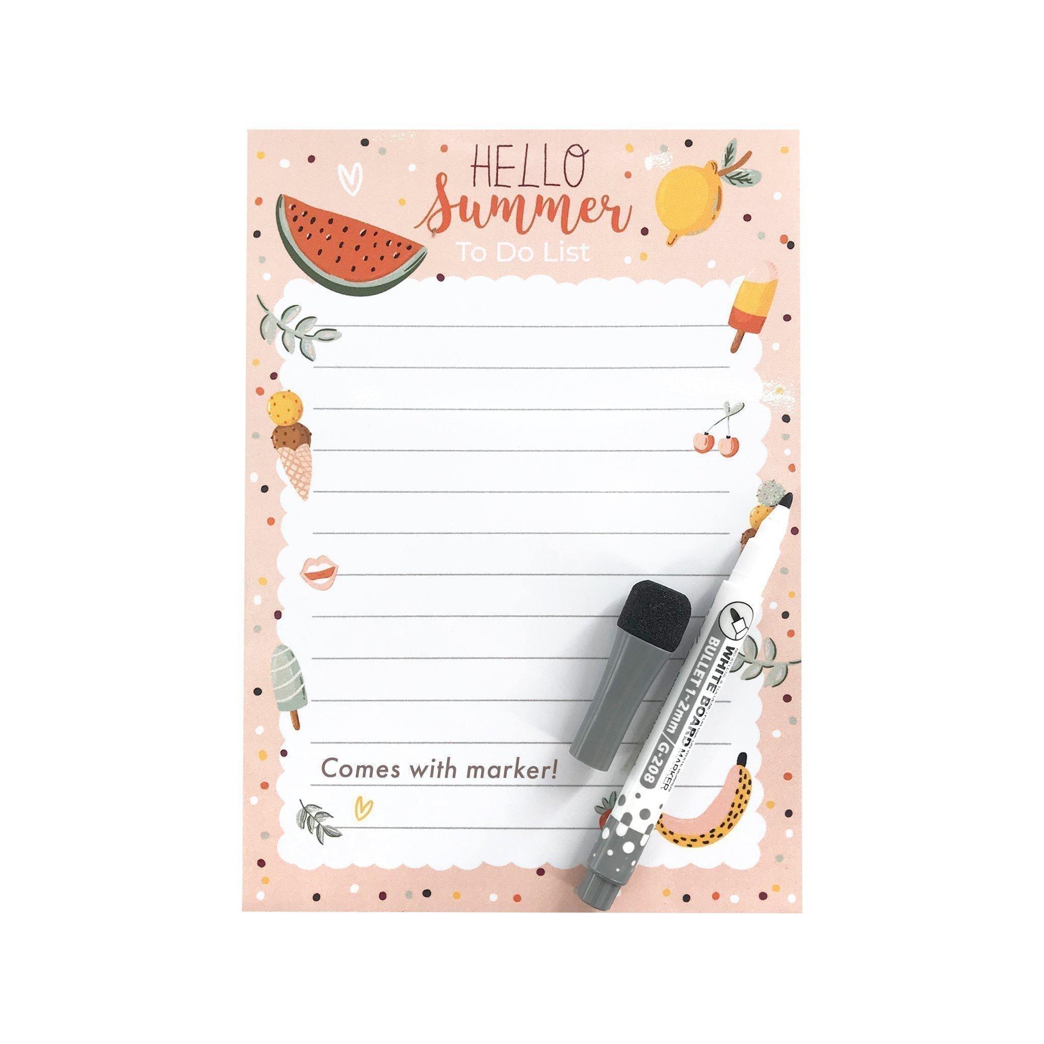 Magnetic Planner - A5 Hello Summer To Do List - KLOSH