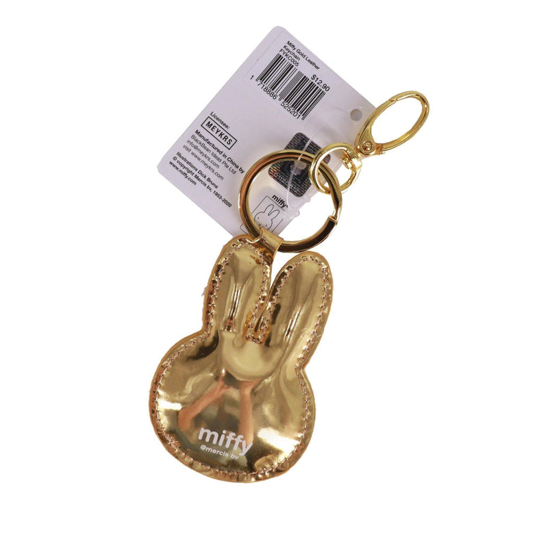 Miffy - Gold Leather Key Chain - KLOSH