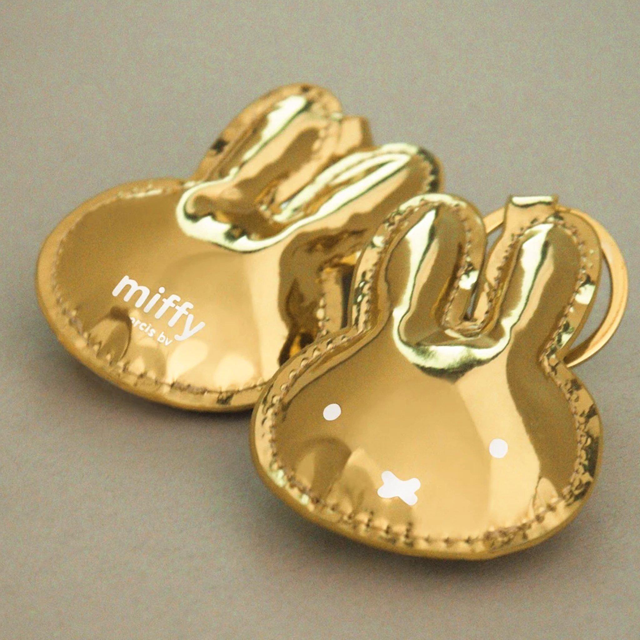 Miffy - Gold Leather Key Chain - KLOSH