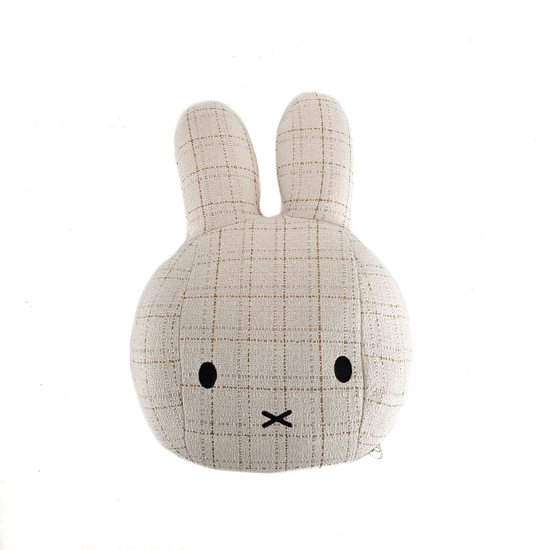 Miffy - Head Cushion Checkered White - KLOSH