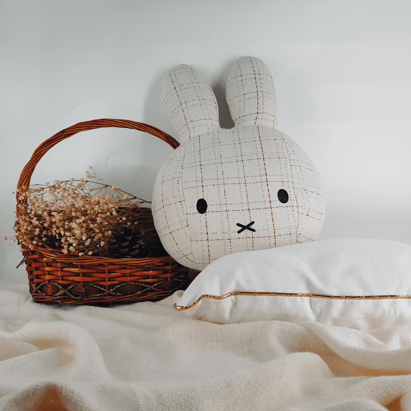 Miffy - Head Cushion Checkered White - KLOSH