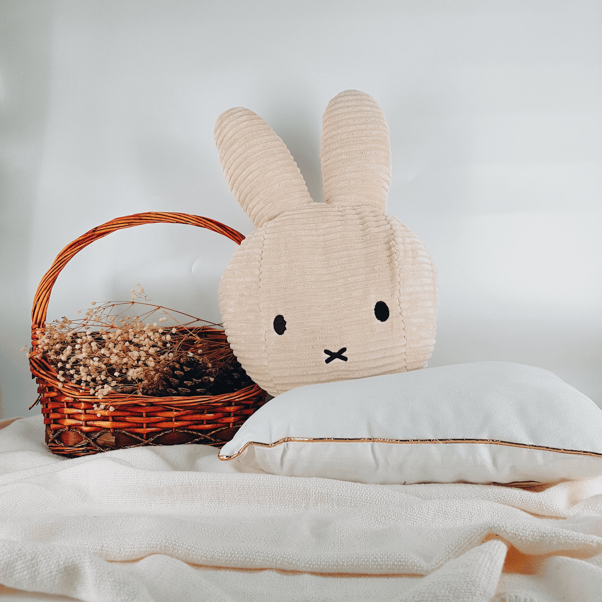 Miffy - Head Cushion Corduroy Cream - KLOSH