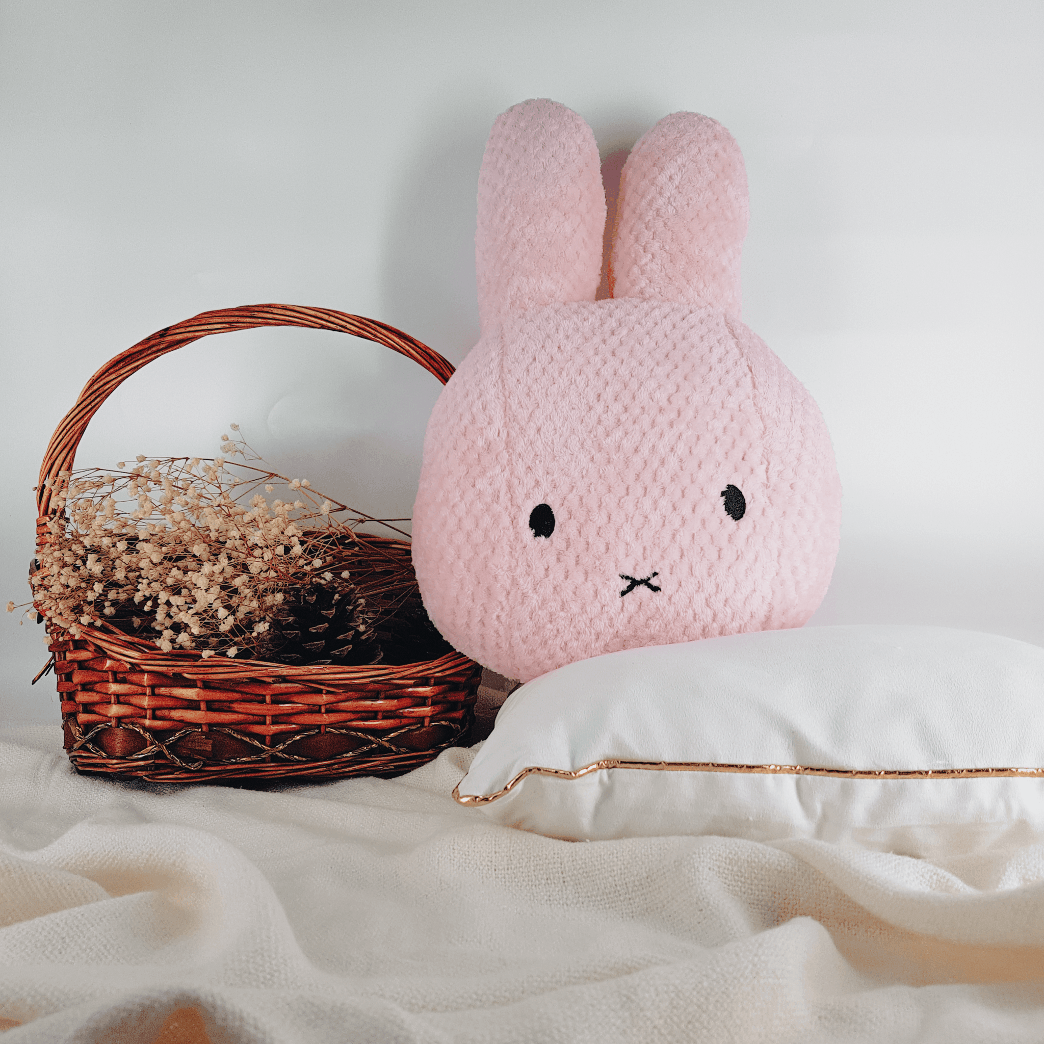 Miffy - Head Cushion Waffle Blush - KLOSH