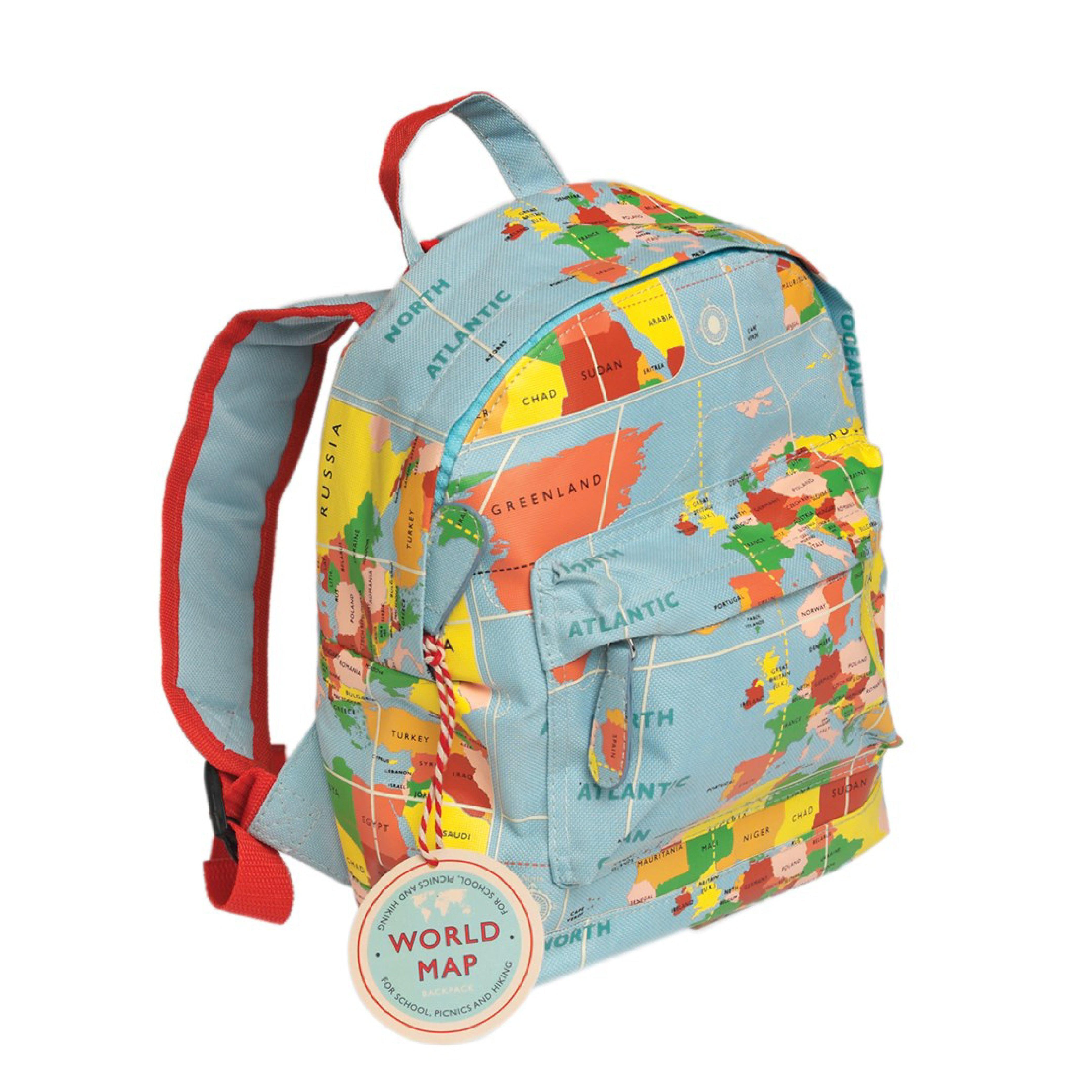 Mini Backpack - World Map - KLOSH