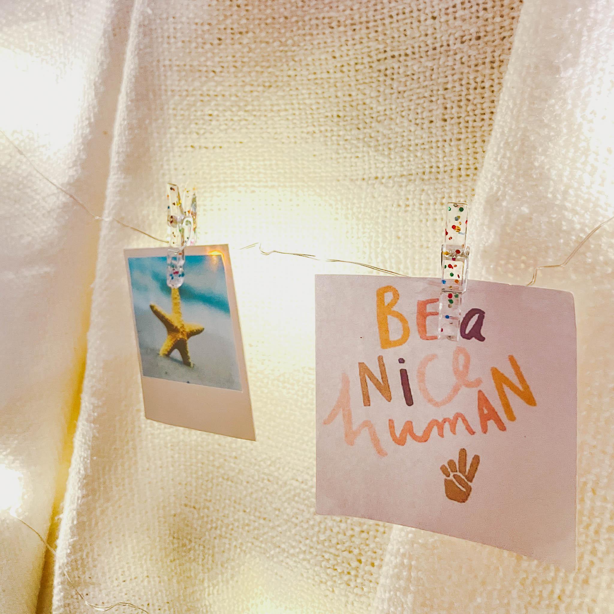 Mini Clip - LED String Lights Confetti Glitter - KLOSH