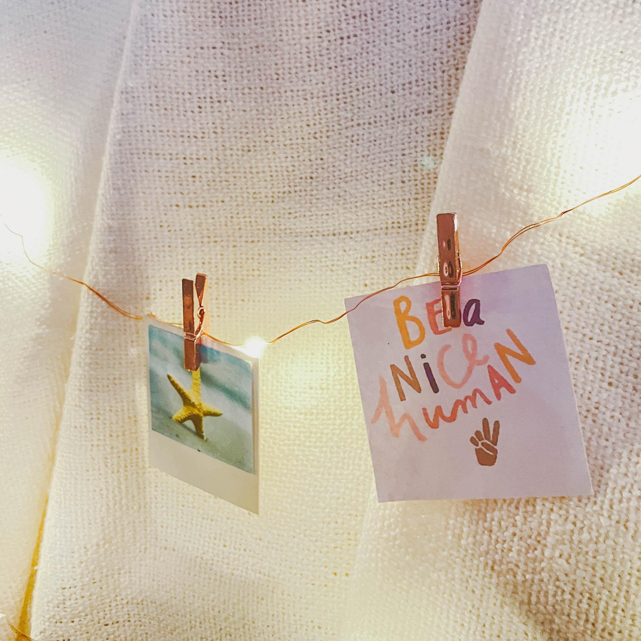 Mini Clip - LED String Lights Rose Gold - KLOSH