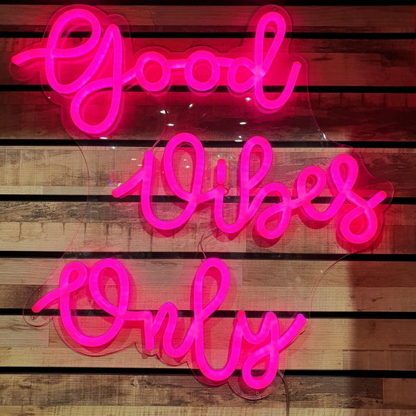 Neon Sign - Good Vibes Only - KLOSH
