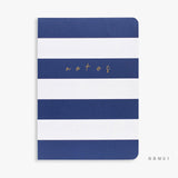 Notebook - Medium-Navy Stripe - KLOSH