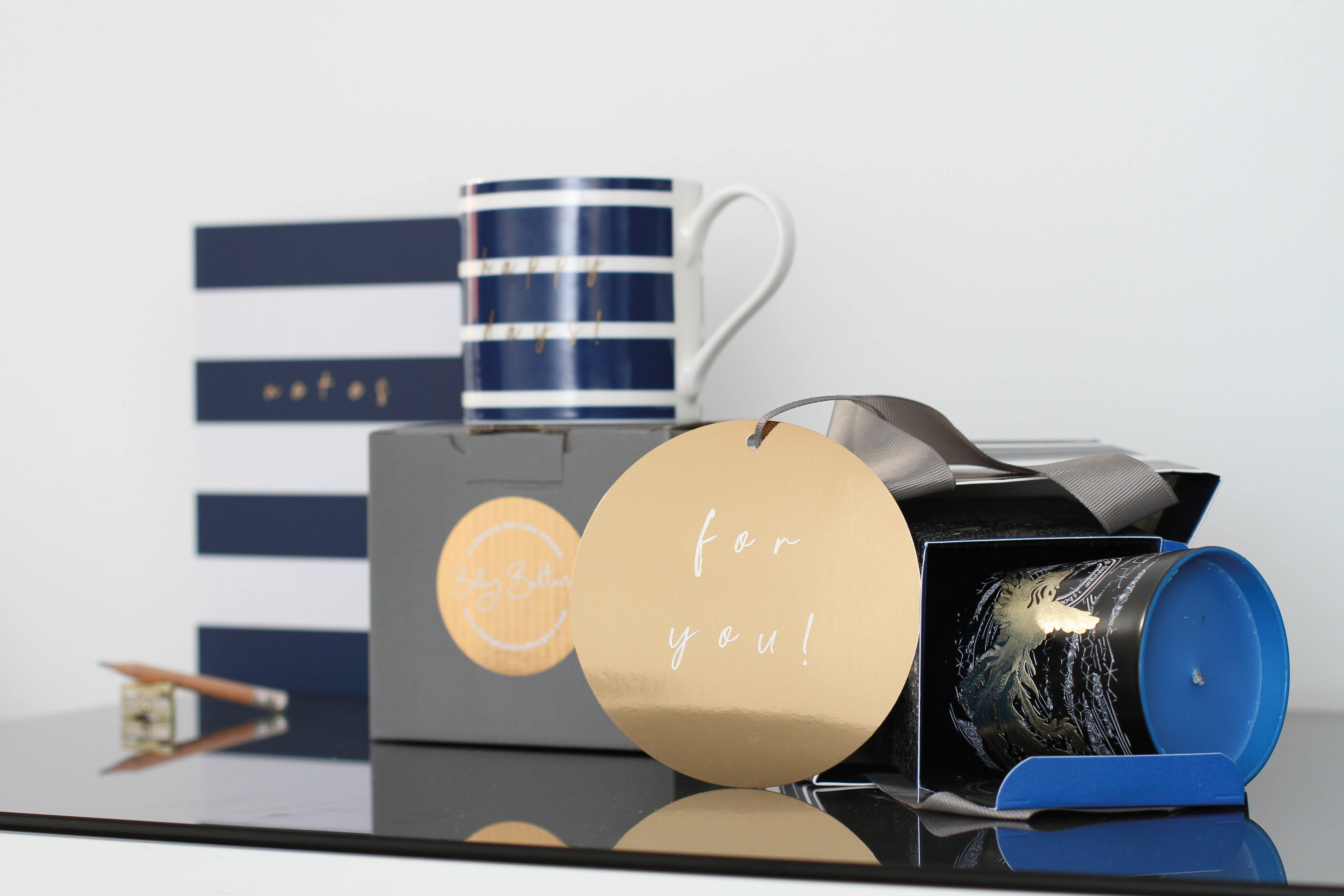 Notebook - Medium-Navy Stripe - KLOSH