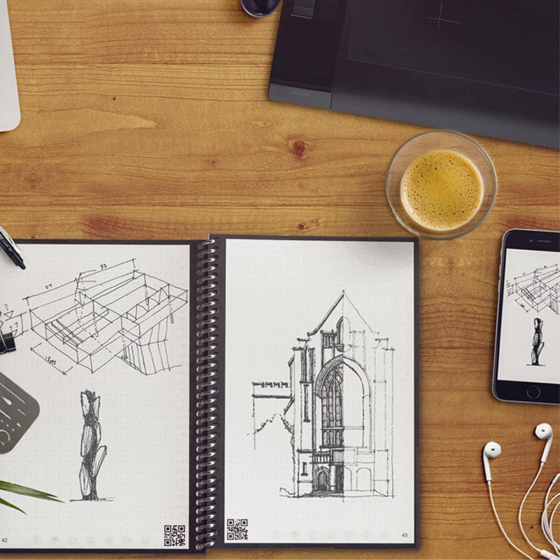 Notebook - Rocketbook Everlast Letter A4 in Dark Blue - KLOSH