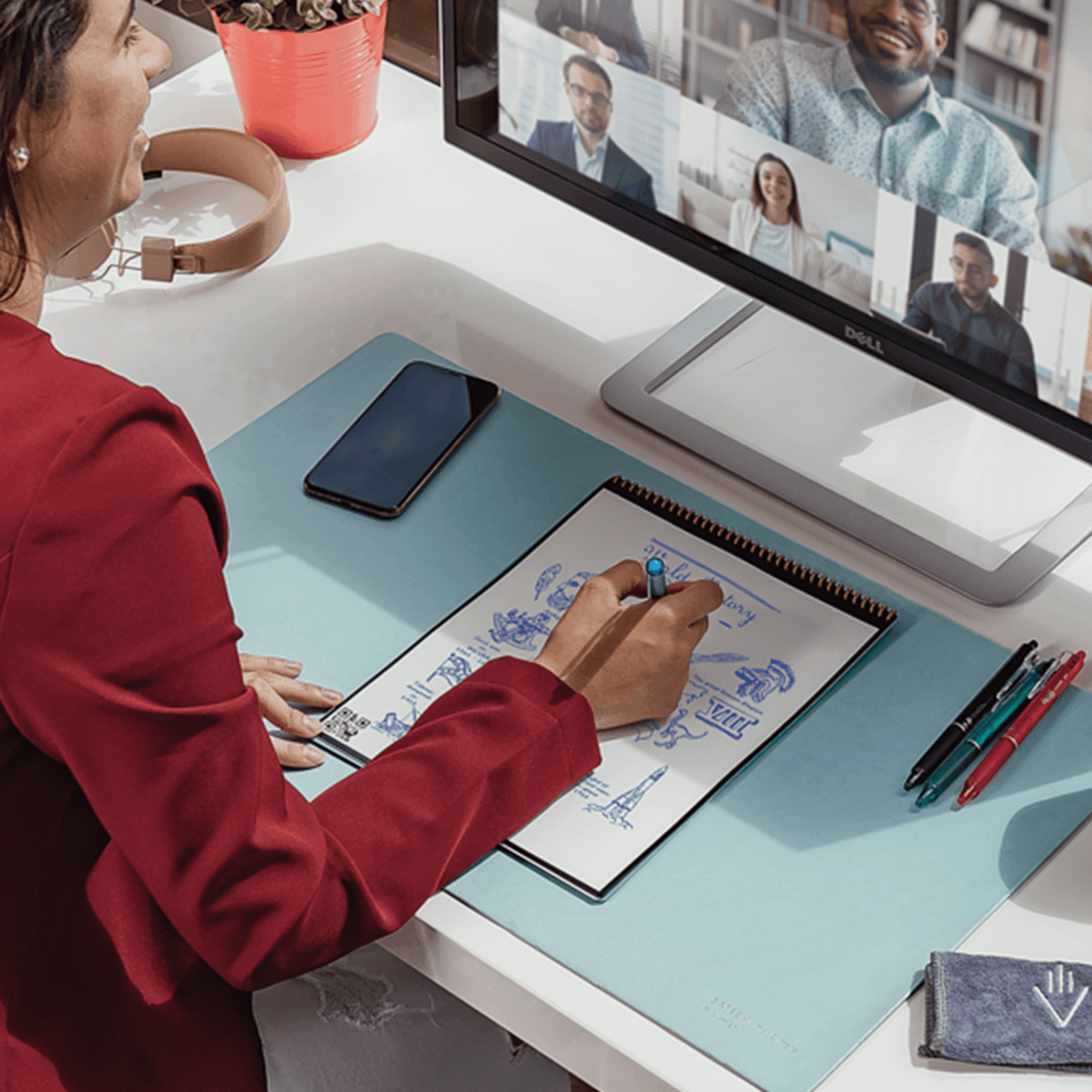 Notebook - Rocketbook Flip Letter A4 in Deep Space Grey - KLOSH