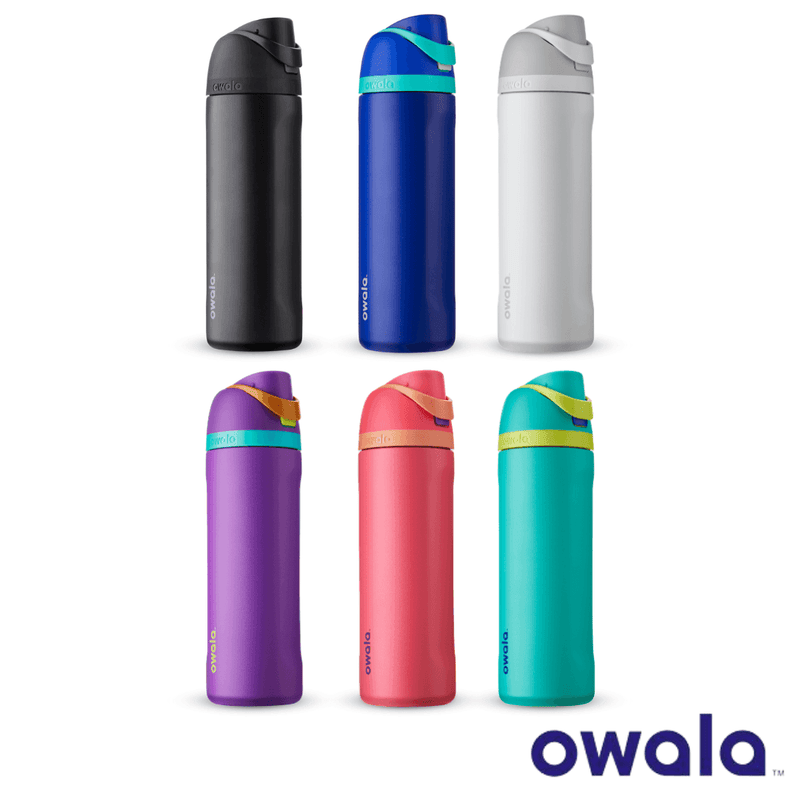 Owala FreeSip™ Insulated Stainless-Steel Water Bottle with Locking Push-Button Lid, 19-Ounce (562ml) - KLOSH