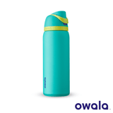 Owala FreeSip™ Insulated Stainless-Steel Water Bottle with Locking Push-Button Lid, 32-Ounce (946ml) - KLOSH