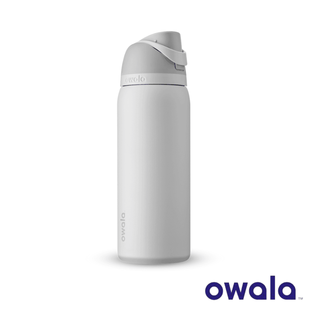 Owala FreeSip™ Insulated Stainless-Steel Water Bottle with Locking Push-Button Lid, 32-Ounce (946ml) - KLOSH