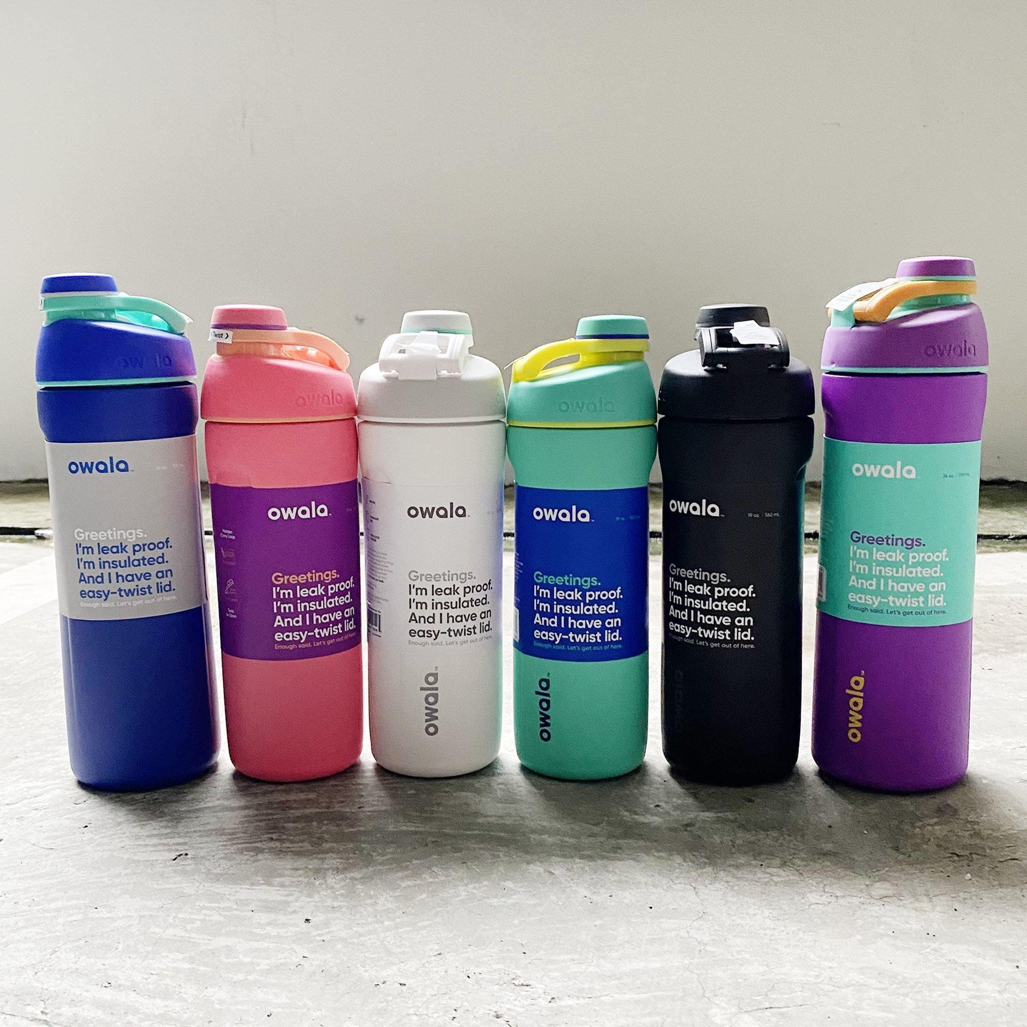 Owala Twist™ Insulated Stainless-Steel Water Bottle with Locking Push-Button Lid, 24-Ounce (710ml) - KLOSH